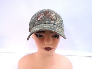 Bass Pro Shop Mens Fishing Strap back Hat Camo Cap Orange Baseball